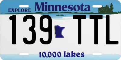 MN license plate 139TTL