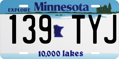MN license plate 139TYJ