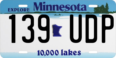 MN license plate 139UDP