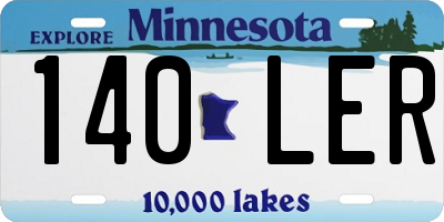 MN license plate 140LER