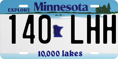 MN license plate 140LHH