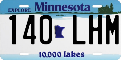 MN license plate 140LHM