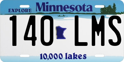 MN license plate 140LMS