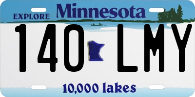 MN license plate 140LMY