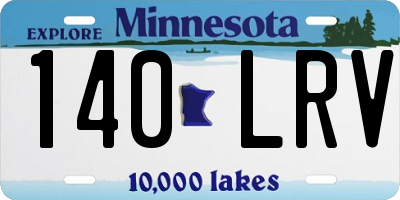 MN license plate 140LRV