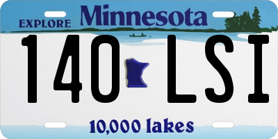 MN license plate 140LSI