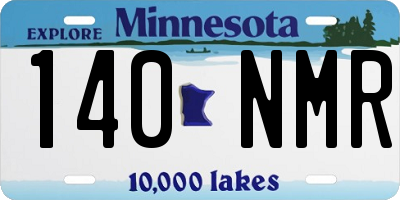 MN license plate 140NMR