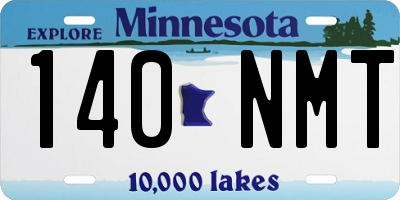 MN license plate 140NMT