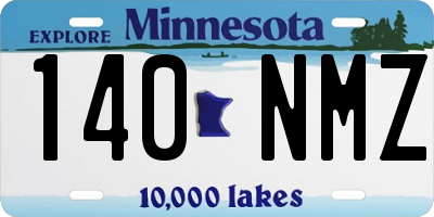 MN license plate 140NMZ
