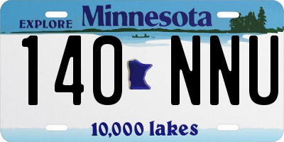MN license plate 140NNU
