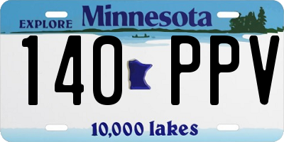 MN license plate 140PPV