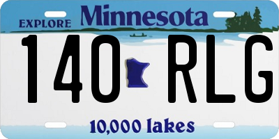 MN license plate 140RLG