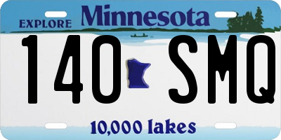 MN license plate 140SMQ