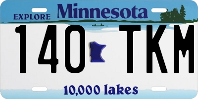MN license plate 140TKM
