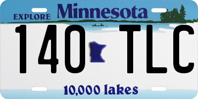 MN license plate 140TLC
