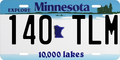 MN license plate 140TLM
