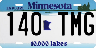 MN license plate 140TMG