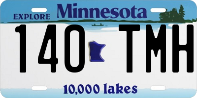 MN license plate 140TMH