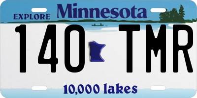 MN license plate 140TMR