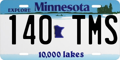 MN license plate 140TMS