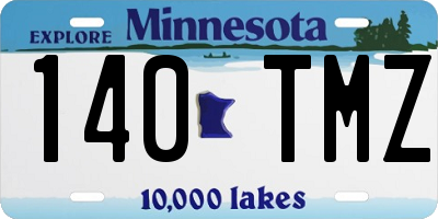 MN license plate 140TMZ