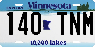 MN license plate 140TNM