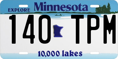 MN license plate 140TPM