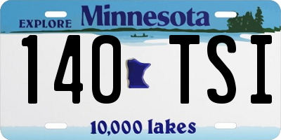 MN license plate 140TSI