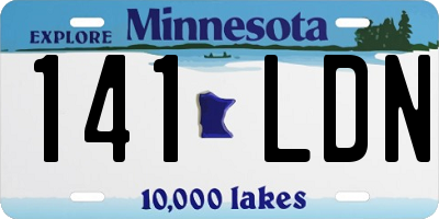 MN license plate 141LDN