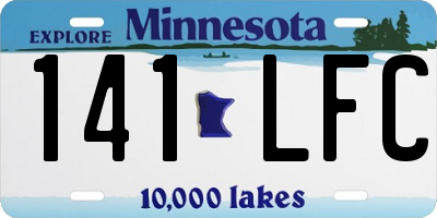 MN license plate 141LFC