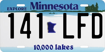 MN license plate 141LFD
