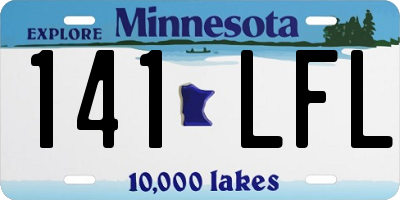 MN license plate 141LFL