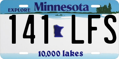 MN license plate 141LFS