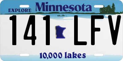 MN license plate 141LFV