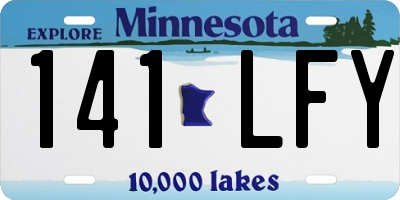 MN license plate 141LFY