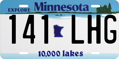MN license plate 141LHG
