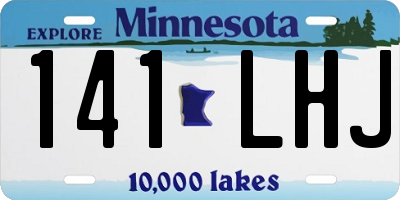 MN license plate 141LHJ