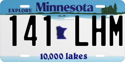 MN license plate 141LHM