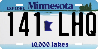 MN license plate 141LHQ