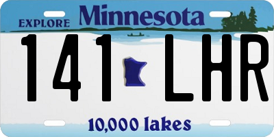 MN license plate 141LHR