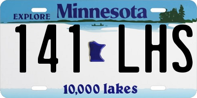 MN license plate 141LHS