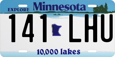 MN license plate 141LHU