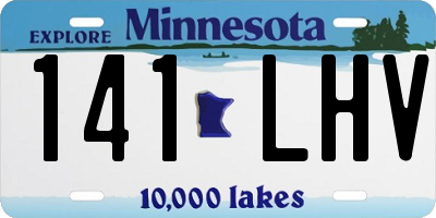 MN license plate 141LHV