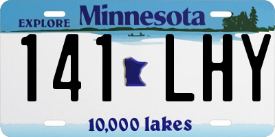 MN license plate 141LHY