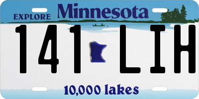 MN license plate 141LIH