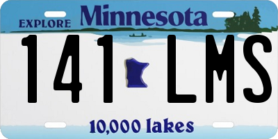 MN license plate 141LMS