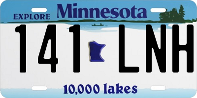 MN license plate 141LNH