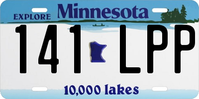 MN license plate 141LPP