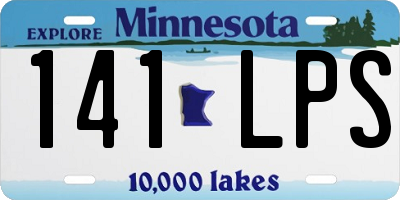 MN license plate 141LPS
