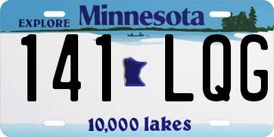 MN license plate 141LQG